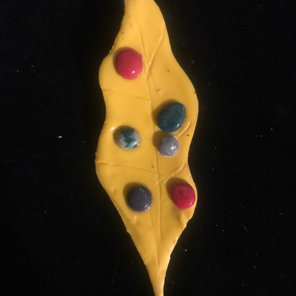 💛💙Organic Handmade Brooch💛💙